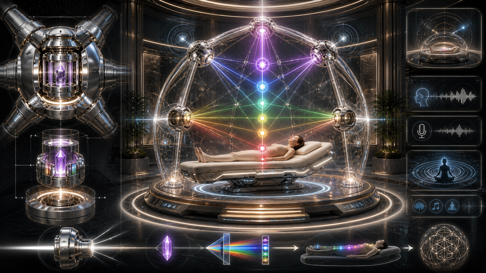 MetaCore Astral Dome Crystal Node Layer technologijos schema