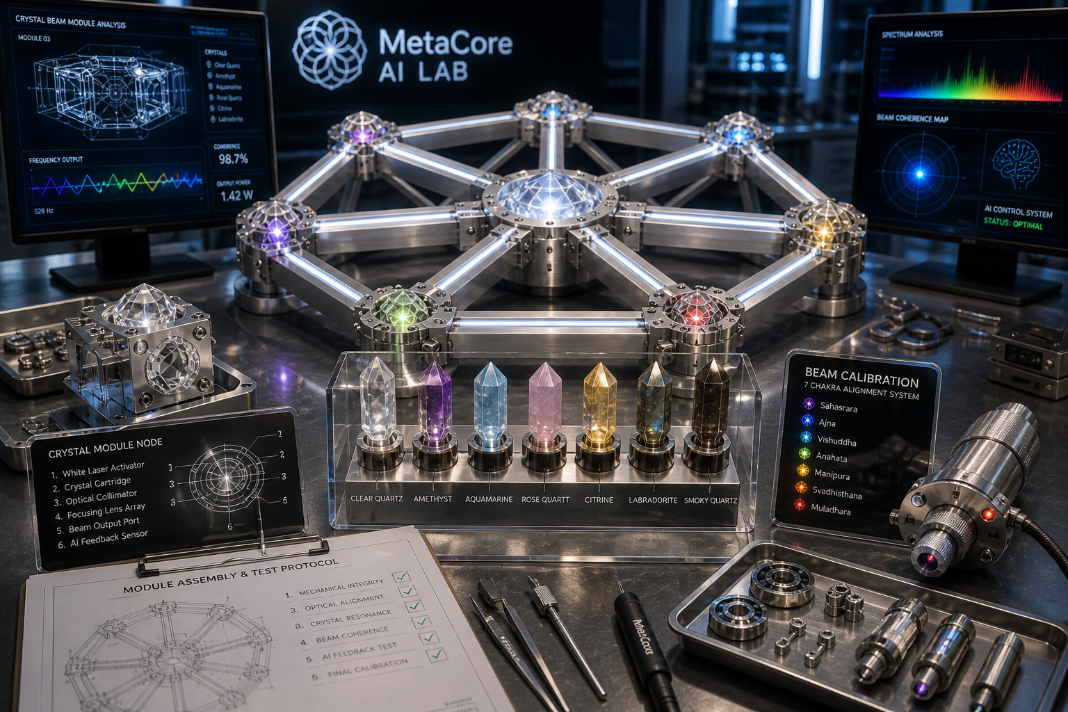 MetaCore Crystal Node System visual