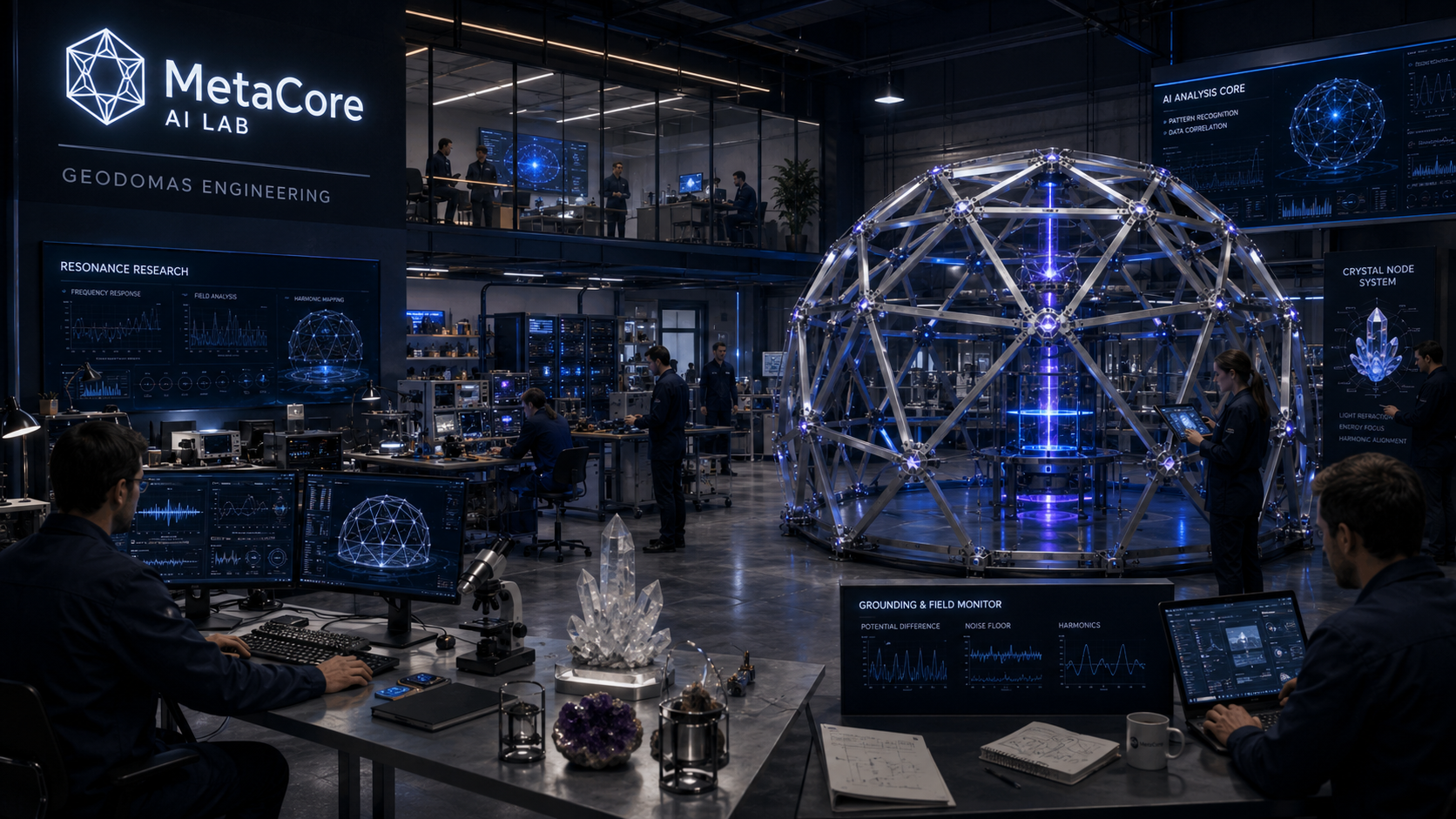 MetaCore Astral Dome instaliacijos detalė